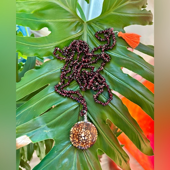 Agate & Garnet necklace set